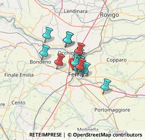 Mappa Via Traversagno, 44123 Ferrara FE, Italia (7.46846)