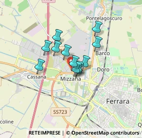 Mappa Via Traversagno, 44123 Ferrara FE, Italia (1.085)