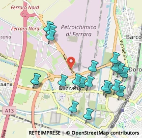 Mappa Via Traversagno, 44123 Ferrara FE, Italia (1.0945)
