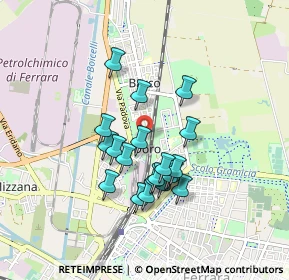 Mappa Via Domenico Panetti, 44122 Ferrara FE, Italia (0.7185)