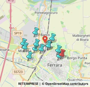 Mappa Via Domenico Panetti, 44122 Ferrara FE, Italia (1.35385)