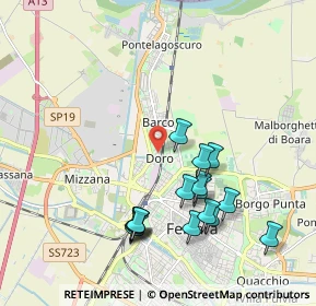 Mappa Via Domenico Panetti, 44122 Ferrara FE, Italia (2.02063)