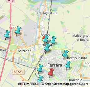 Mappa Via Salvatore Allende, 44122 Ferrara FE, Italia (2.10455)
