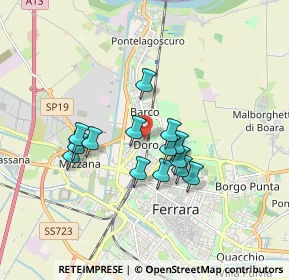 Mappa Via Salvatore Allende, 44122 Ferrara FE, Italia (1.37786)