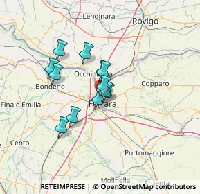 Mappa Via Salvatore Allende, 44122 Ferrara FE, Italia (9.28833)