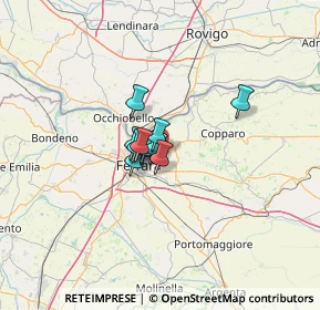 Mappa Via Copparo, 44123 Ferrara FE, Italia (6.03909)