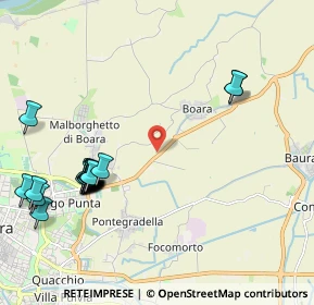 Mappa Via Copparo, 44123 Ferrara FE, Italia (2.4495)