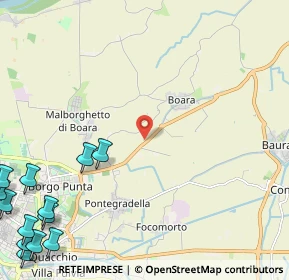 Mappa Via Copparo, 44123 Ferrara FE, Italia (3.85692)