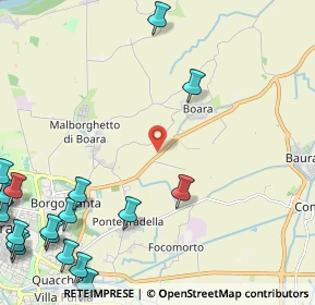 Mappa Via Copparo, 44123 Ferrara FE, Italia (3.601)