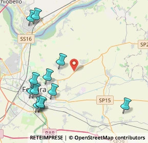 Mappa Via Copparo, 44123 Ferrara FE, Italia (5.18417)