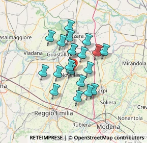 Mappa Via Arrigo Negri, 42017 Novellara RE, Italia (10.17)
