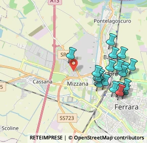 Mappa Via Cà Rosa, 44122 Ferrara FE, Italia (2.1785)