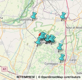 Mappa Via Leningrado, 42017 Novellara RE, Italia (4.75333)