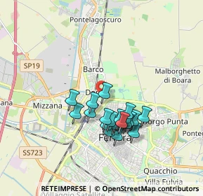 Mappa Via Viola Liuzzo, 44122 Ferrara FE, Italia (1.4595)