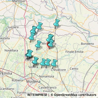 Mappa Via Perugia, 41036 Medolla MO, Italia (12.51)
