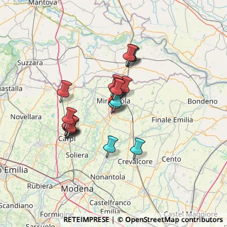 Mappa Via Perugia, 41036 Medolla MO, Italia (11.2575)