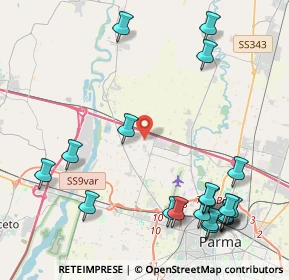 Mappa Via Calzolari Don Angelo, 43126 Roncopascolo PR, Italia (5.5265)