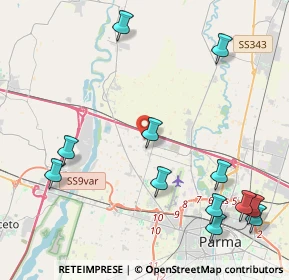 Mappa Via Calzolari Don Angelo, 43126 Roncopascolo PR, Italia (5.36833)