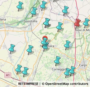 Mappa Via M. d'Azeglio, 42017 Novellara RE, Italia (10.1535)