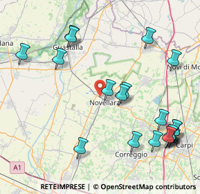 Mappa Via M. d'Azeglio, 42017 Novellara RE, Italia (10.254)