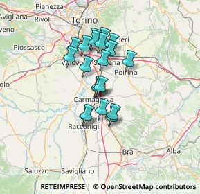 Mappa Via Poirino, 12051 Carmagnola TO, Italia (10.241)