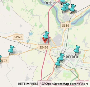 Mappa Via Cesare Diana, 44124 Ferrara FE, Italia (5.83273)
