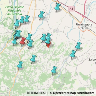 Mappa Strada Provinciale Sariano, 29025 Gropparello PC, Italia (9.5965)