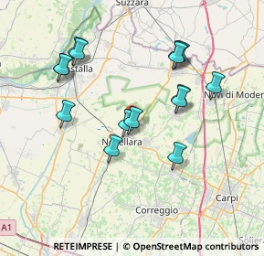 Mappa Via Cristoforo Colombo, 42017 Novellara RE, Italia (7.34533)