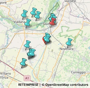 Mappa Via Enrico Berlinguer, 42044 Gualtieri RE, Italia (7.12263)