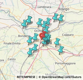 Mappa Via Giovanni Calvino, 44122 Ferrara FE, Italia (10.3185)
