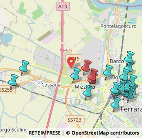 Mappa Via Giovanni Calvino, 44122 Ferrara FE, Italia (2.656)