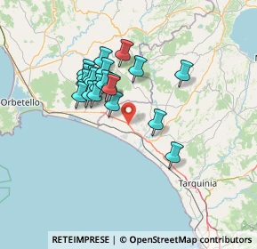 Mappa SS 1 Via Aurelia, 01014 Montalto di Castro VT, Italia (11.8295)