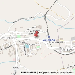Mappa Via Don Minzoni, 12, 01030 Vallerano VT, Italia, 01030 Vallerano, Viterbo (Lazio)