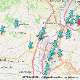 Mappa A25 Torano - Pescara, 65012 Villanova PE, Italia (3.021)