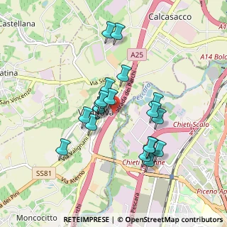 Mappa A25 Torano - Pescara, 65012 Villanova PE, Italia (0.8195)