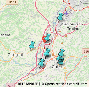 Mappa Via Padre Ugolino Frasca, 66013 Chieti CH, Italia (3.71083)