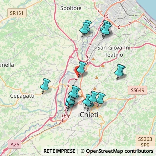 Mappa Via dell'unità d'italia, 66100 Chieti CH, Italia (4.02833)