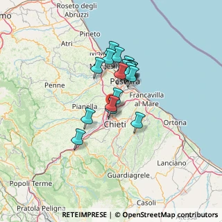 Mappa Via dell'unità d'italia, 66100 Chieti CH, Italia (10.01632)