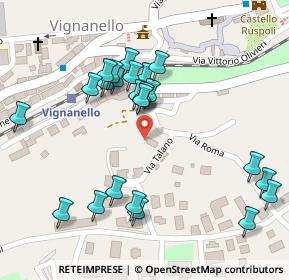 Mappa Via Talano, 01039 Vignanello VT, Italia (0.12083)