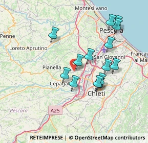 Mappa Via S. Vincenzo, 65019 Pianella PE, Italia (7.10643)