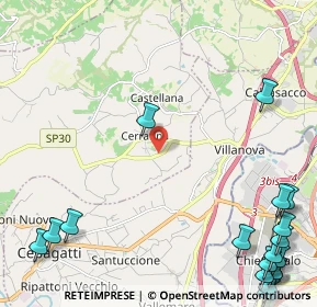 Mappa Via S. Vincenzo, 65019 Pianella PE, Italia (3.82889)