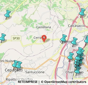 Mappa Via S. Vincenzo, 65019 Pianella PE, Italia (3.6155)