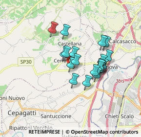 Mappa Via S. Vincenzo, 65019 Pianella PE, Italia (1.384)