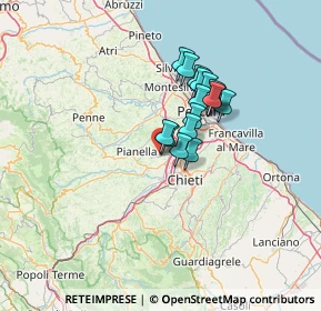 Mappa Via S. Vincenzo, 65019 Pianella PE, Italia (9.38938)