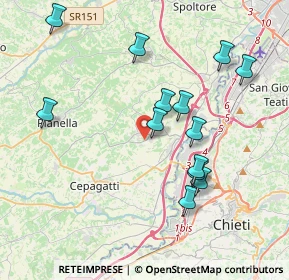 Mappa Via S. Vincenzo, 65019 Pianella PE, Italia (4.09615)