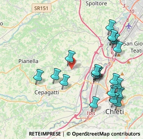 Mappa Via S. Vincenzo, 65019 Pianella PE, Italia (4.492)