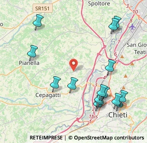 Mappa Via S. Vincenzo, 65019 Pianella PE, Italia (5.036)