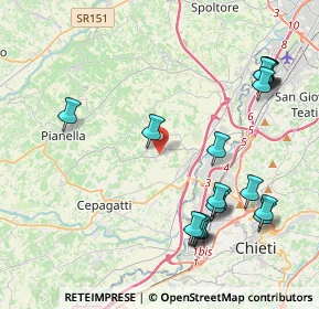 Mappa Via S. Vincenzo, 65019 Pianella PE, Italia (5.03895)