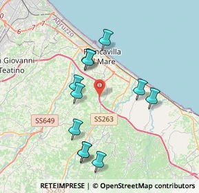Mappa A14 - Autostrada Adriatica, 66010 Miglianico CH, Italia (3.82727)