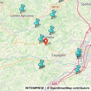 Mappa Contrada Pratodonico, 65019 Pianella PE, Italia (5.57)